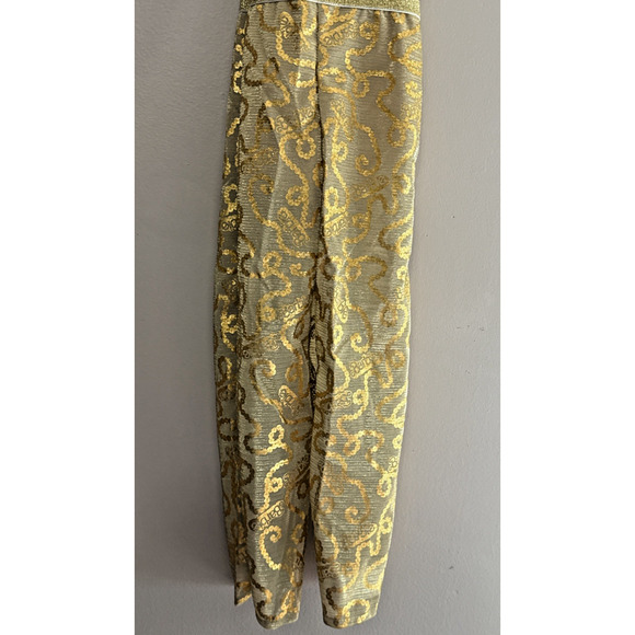 Barbie the Movie Gold Disco Jumpsuit Halloween Costume Girls Small 4-6 New - Picture 5 of 6